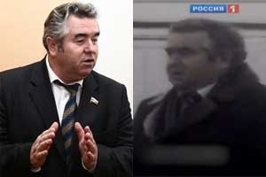 Человек, похожий на депутата Госдумы Валентина Бобырева, стал героем фильма о «мигалках»