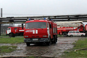 Пожар произошел на предприятии «Газпромнефть-СМ» в Омске