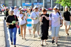 Флэшмоб в поддержку Летней Школы Академпарка прошел в Новосибирске