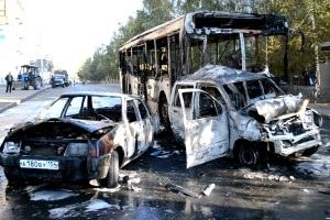 Полиция Новосибирска выясняет обстоятельства ДТП с автобусом и пятью автомобилями