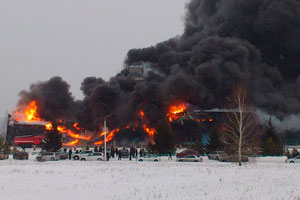 Аэропорт «Черемшанка» в Красноярском крае полностью сгорел, жертв и пострадавших нет
