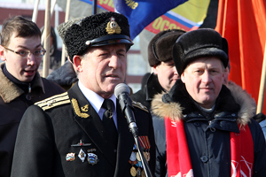 Митинги за честные выборы и против «оранжевой угрозы» прошли в Новосибирске 23 февраля (фоторепортаж)