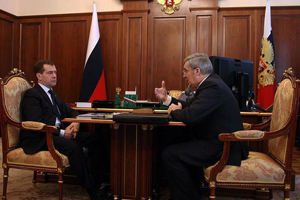 Президент Медведев отменил встречу с сибирским полпредом Толоконским