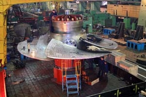 Новая турбина будет установлена на Новосибирской ГЭС в августе 2012 года