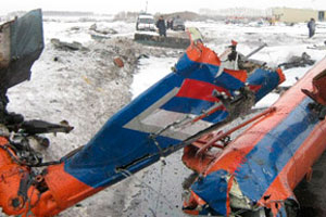 Красноярский пилот ответит в суде за уничтожение вертолета при грубой посадке
