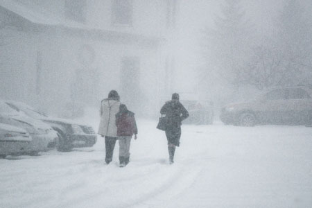 Штормовое предупреждение объявлено в Западной Сибири из-за сильного ветра и снегопада