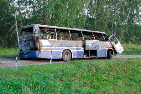 Житель Томска получил четыре года колонии-поселения за гибель шестерых в ДТП с автобусом на трассе М-53