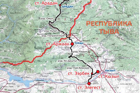 «Мостовик» начнет строительство железной дороги «Кызыл-Курагино» в июле 2013 года