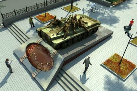 БМП-2 станет памятником участникам локальных конфликтов в Новосибирске