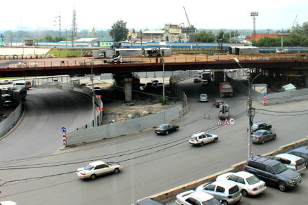 «Сибмост» завершил монтаж эстакады развязки на Южной площади в Новосибирске