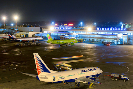Новосибирский аэропорт в ноябре увеличил пассажиропоток на 16,2%