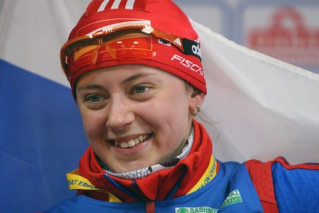 Новосибирская биатлонистка Ольга Вилухина завоевала серебро Сочи-2014 в спринте на 7,5 км