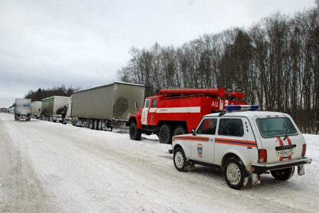 Движение транспорта ограничено на трассе М-55 в Бурятии из-за непогоды