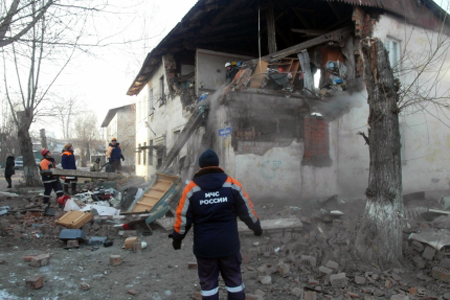 Двое красноярцев пострадали при обрушении жилого дома из-за взрыва