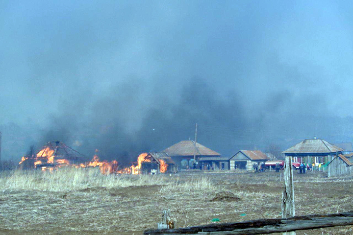 МЧС заявило о ликвидации всех пожаров в селах и городах Хакасии
