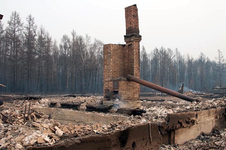 Площадь лесных пожаров в Забайкалье выросла в два раза
