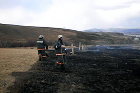 Один крупный пожар остался в Забайкальском крае