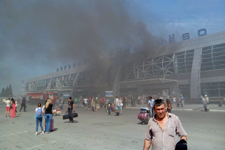 Полиция назвала причину пожара в «Толмачёво»