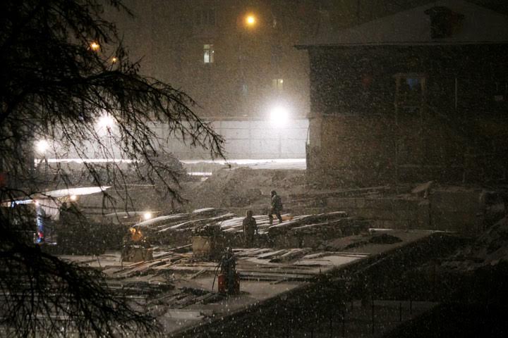 Новосибирск заметет снегом перед Новым годом