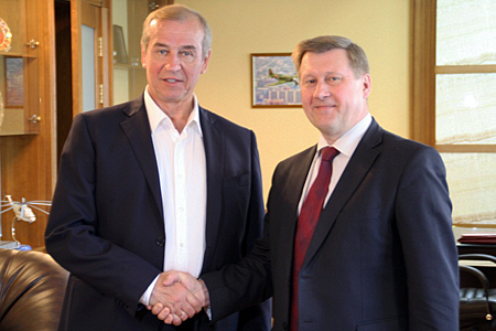 Пресс-секретарь мэра Новосибирска взял интервью у главы Приангарья