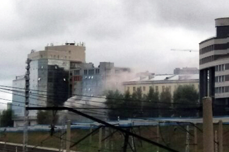 Едкий дым почувствовали в тихом центре Новосибирска
