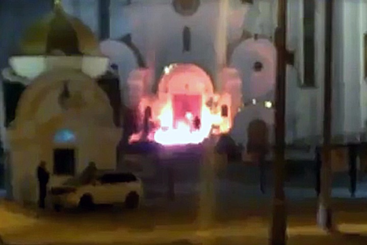 Полиция заинтересовалась поджогом крупнейшего храма Красноярска