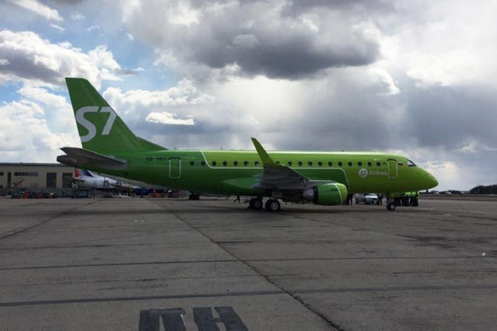 S7 запустит Embraer из Новосибирска в Горный Алтай