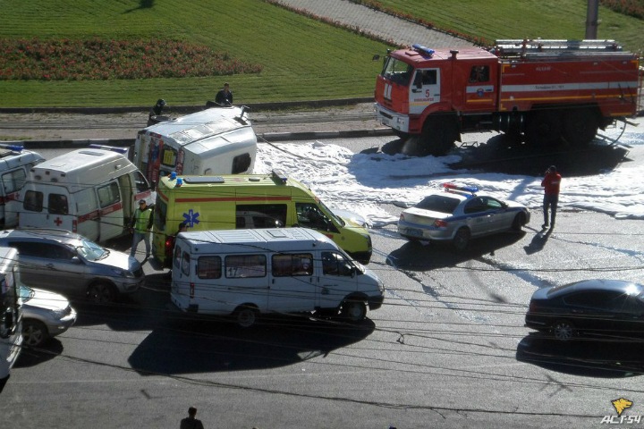 Пять человек пострадали в ДТП с новосибирскими маршрутками