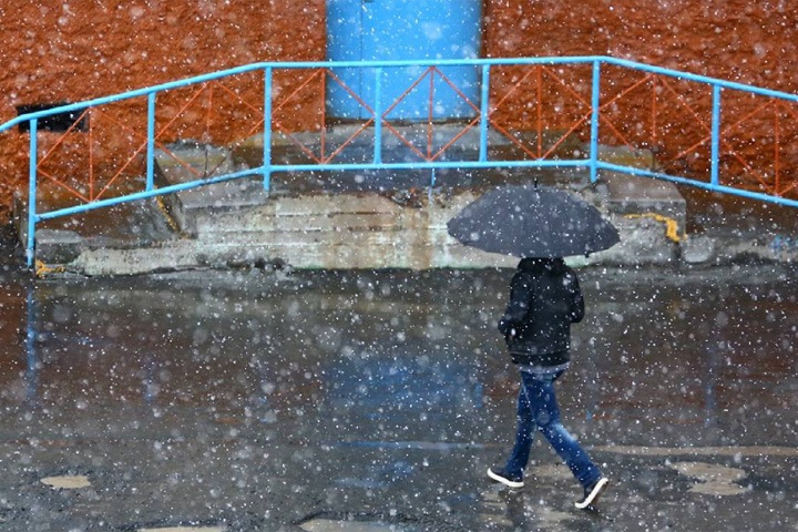 Снег выпал в Норильске в конце августа