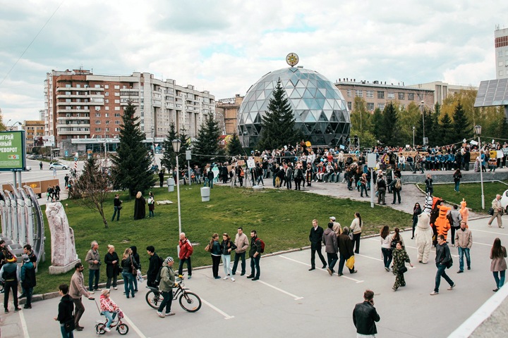 Сквер у новосибирского «Глобуса» предложили назвать в честь студотрядов