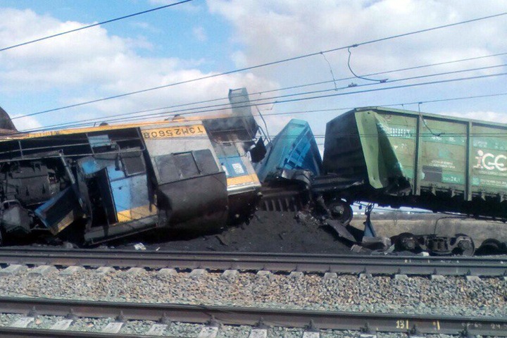 Поезда столкнулись в Новосибирской области
