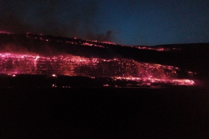 Склад с углем горит на Харанорском разрезе в Забайкалье