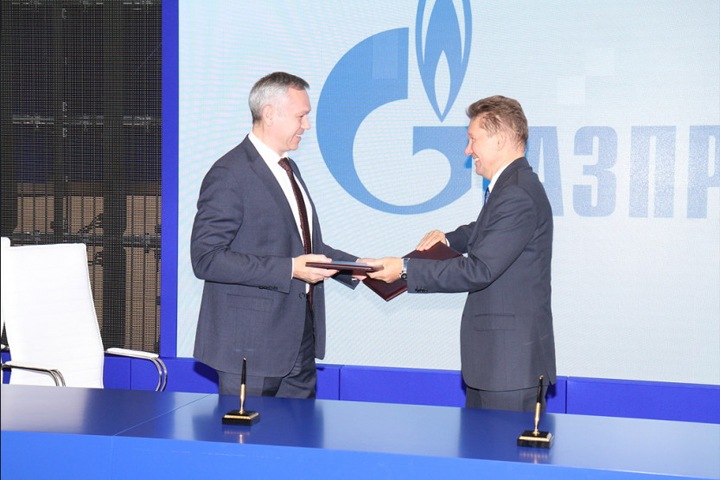 Травников и глава «Газпрома» Миллер подписали карту совместного проекта региона и газовой компании