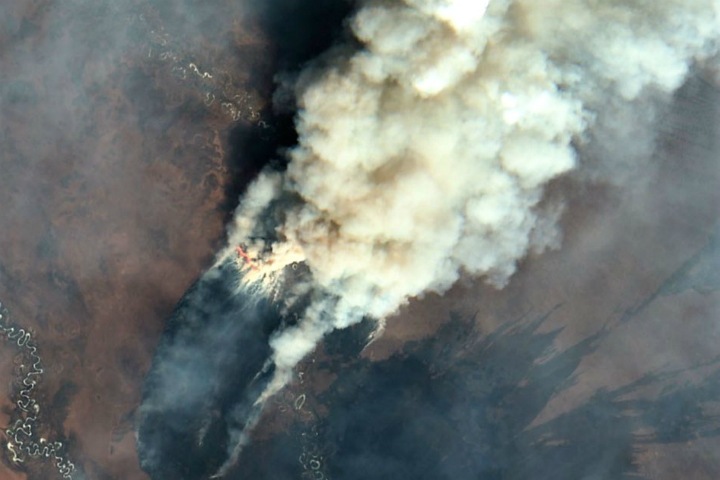 Фото дня: спутниковые снимки природных пожаров в Сибири