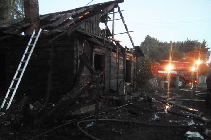 Трое детей погибли при пожаре в селе под Новосибирском