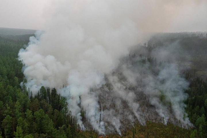 Более 60 поселений задымлены в Иркутской области из-за лесных пожаров