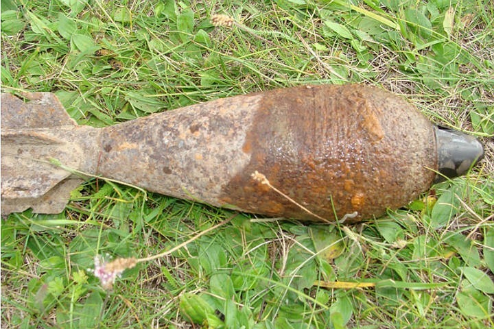 Минометный снаряд откопали на стройке в Красноярске