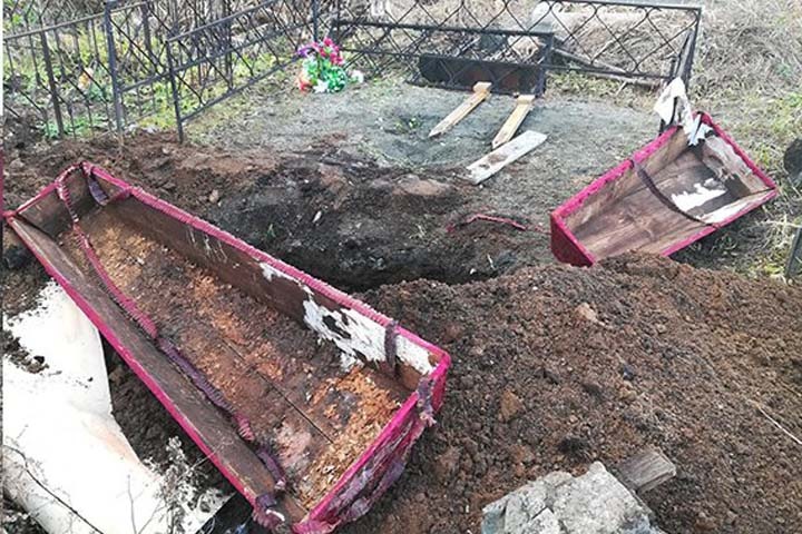 Гробы с останками нашли в Алтайском крае во время строительства магазина