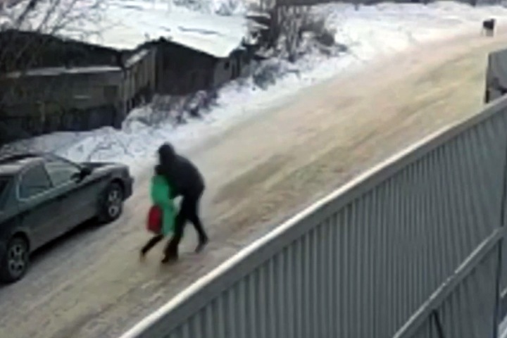 Похищение девятилетней девочки в Иркутске попало на видео