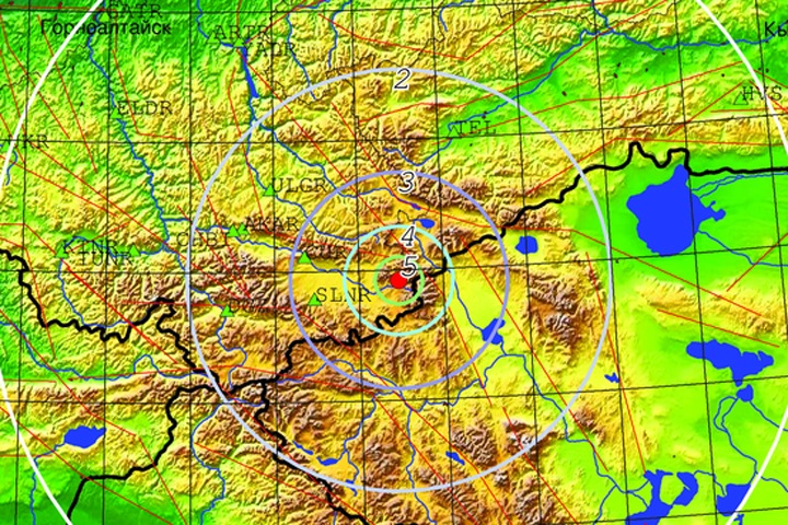 Землетрясение магнитудой 4,6 произошло на Алтае