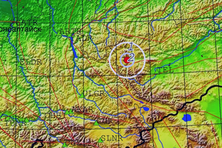 Землетрясение произошло в Туве