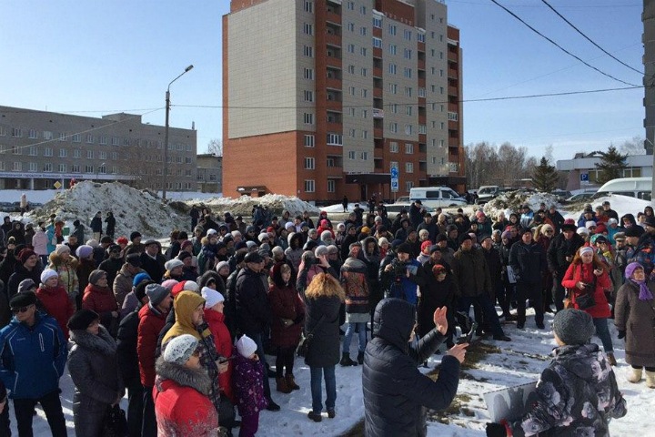 Жители Бердска выступили на митинге против исправительного центра ФСИН
