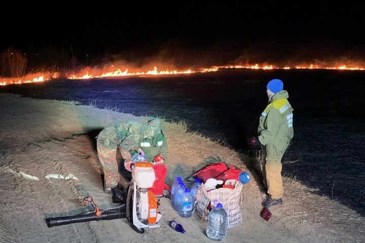 Площадь природных пожаров в Сибири достигла 100 тыс. га