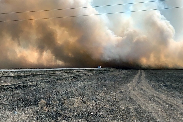 Площадь лесных пожаров в Сибири выросла вдвое