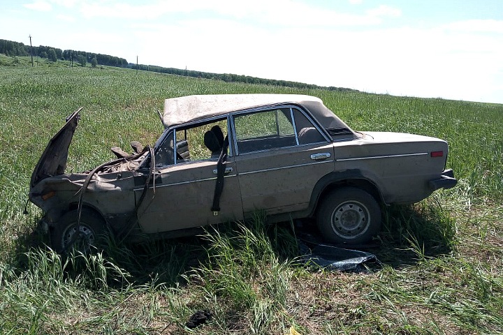 Автомобиль с пятью детьми опрокинулся в кювет в Новосибирской области, есть жертва и пострадавшие