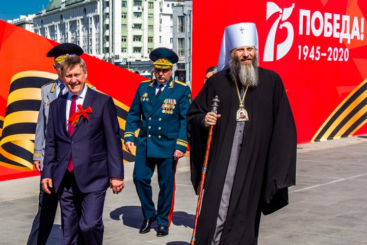 Военный парад в Новосибирске. Фоторепортаж