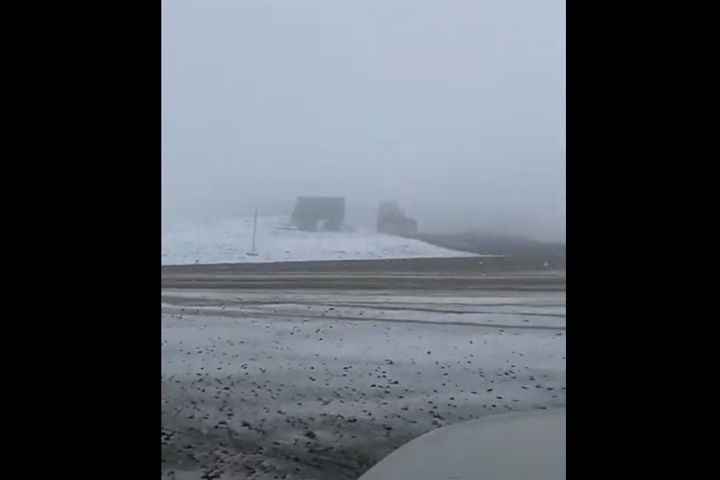 Первый снег выпал в Забайкалье