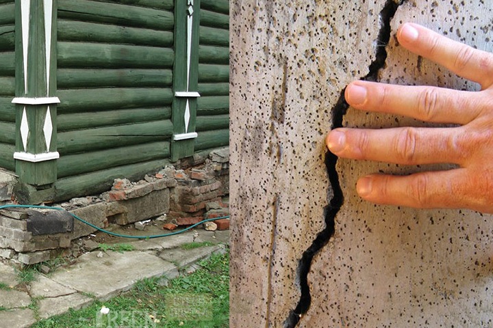 Как избавиться от трещин в стене и фундаменте