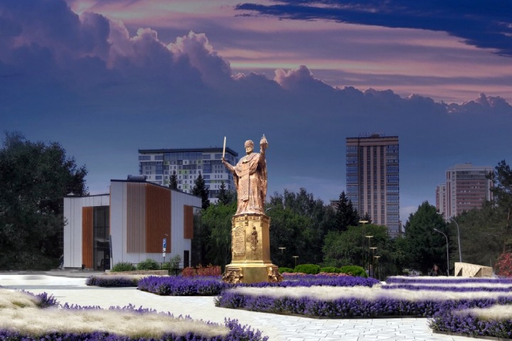 Реконструкция Нарымского сквера Новосибирска: шестиметровый Николай и перенос памятника жертвам катастроф