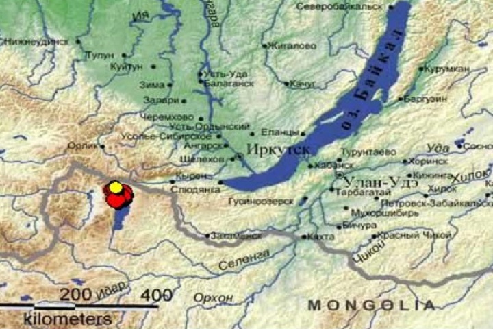 Землетрясения продолжаются несколько суток на границе Монголии с Сибирью